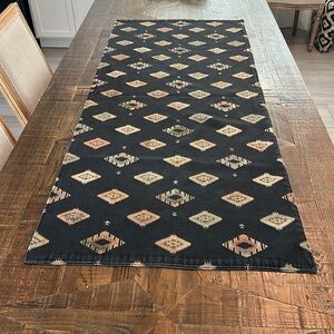 Unique Custom Multi-color Geo/Southwest Patterned 5ft Table runner/ Bed runner